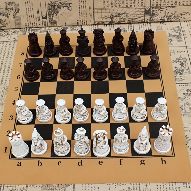 

Suitable For Adults And Teenagers Chess, Chess - Chessboard, Small Terra Cotta Warriors Chess, Holiday Birthday Gift , Interactive Entertainment Toys