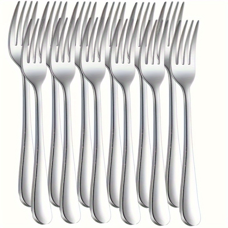 

Elegant 12pcs Stainless Steel Dinner Fork Set - , Rust-resistant & Dishwasher Safe - Parties, Home Kitchens, Restaurants & Hotels