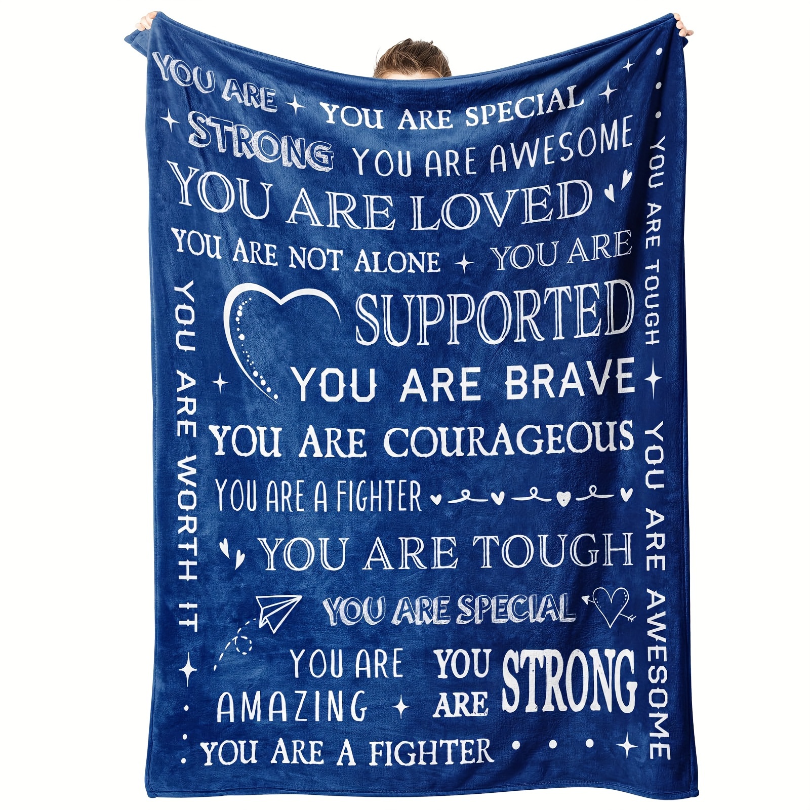 

1pcs Blanket Gifts For Women Or Men - Get Well Blanket, Inspirational Gifts For Her Him, Feel , Thinking Of You Gifts For Mom Friend Sister Coworker