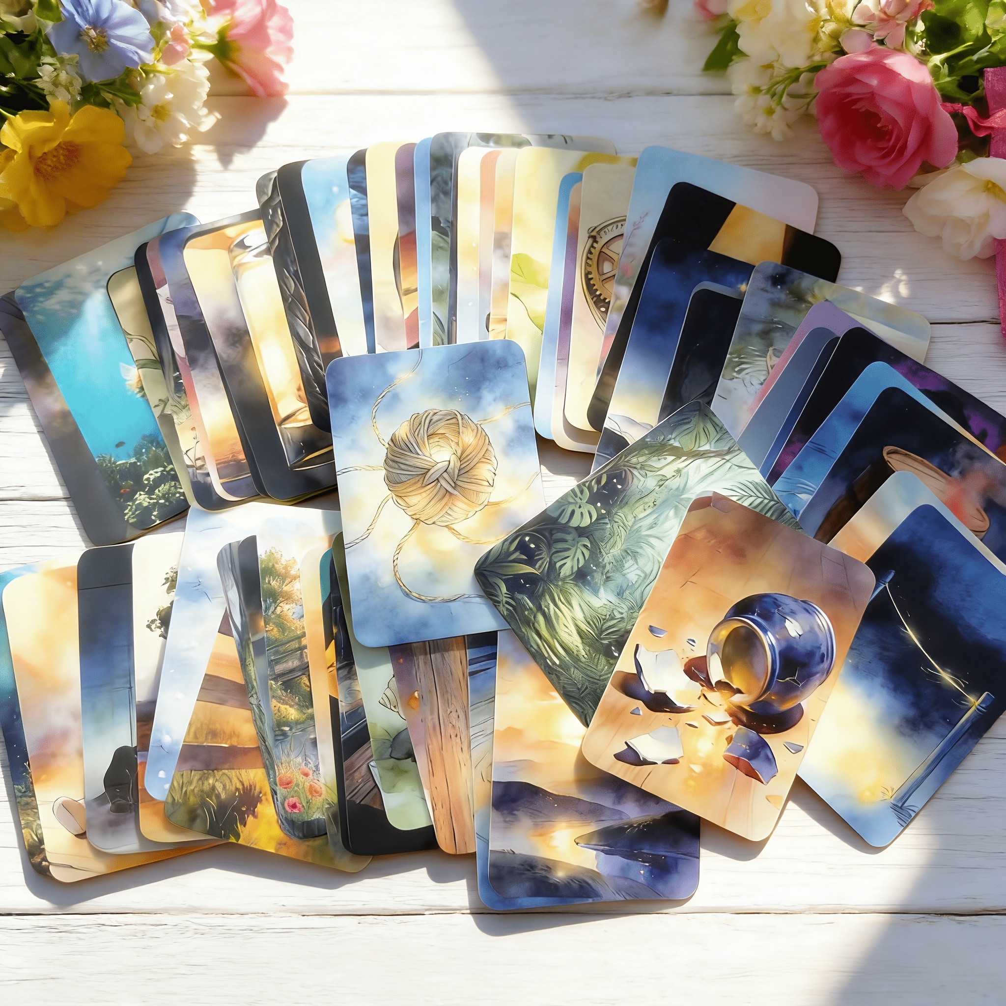 Metaphor Cards – 60 Visual Cards For Emotional Exploration & Self-reflection, Visual Metaphor Cards – 60 Emotional Reflection Cards For Self-discovery & Meaningful