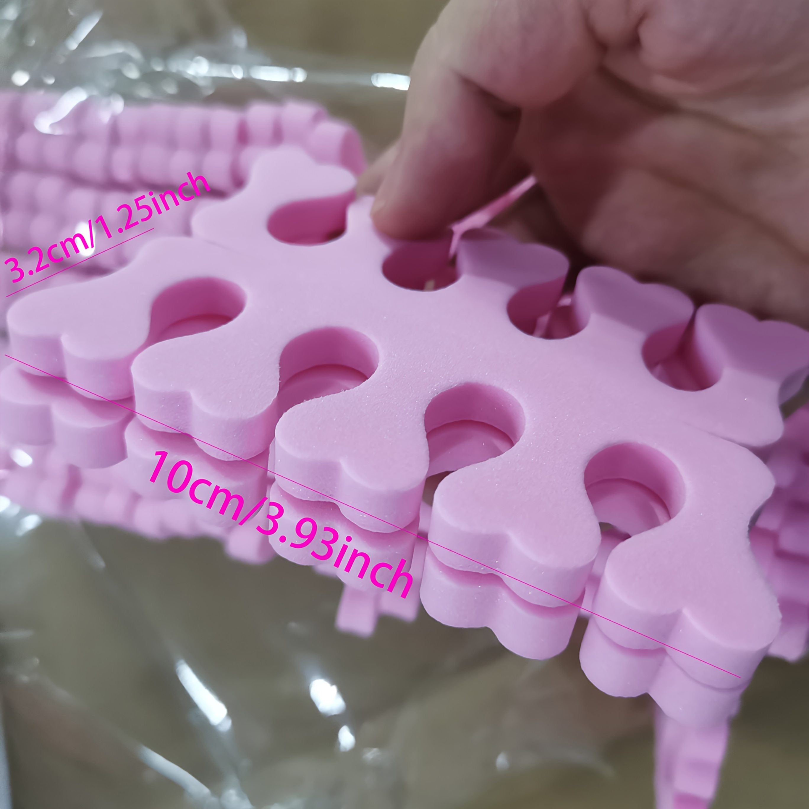 98pcs Soft Sponge Toe Separators for Nail Art