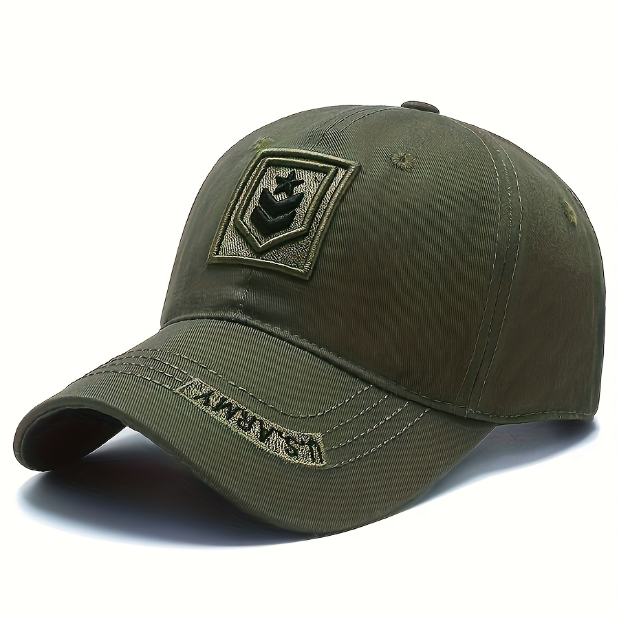 Image of 1pc Men's Camo Baseball Cap - Embroidered, Adjustable Closure For Outdoor, Fishing And Casual Wear, Fishing Hat