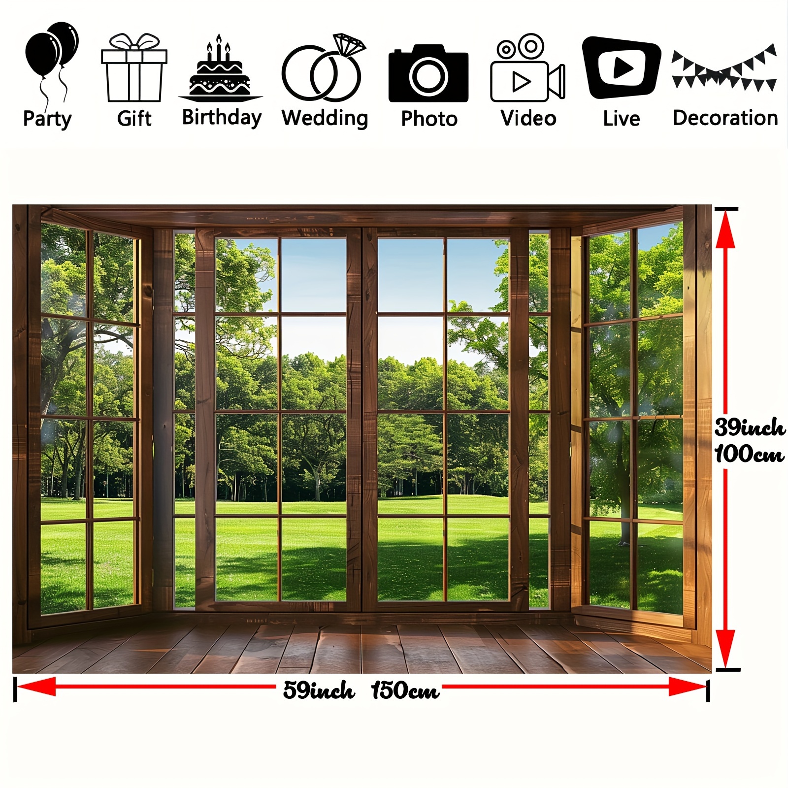 Office Backdrop Video Conference Backdrop Window Background - Temu