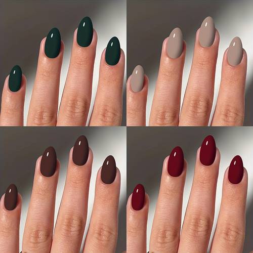 96pcs glossy short round press on nail set short length nude mix reusable diy acrylic nails for dance wear ballet accessories handcrafted