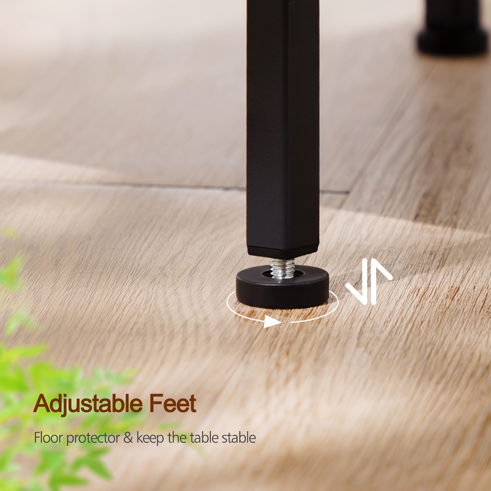 2-Pcs Bedside Table with Charging Station, Space-Saving Design