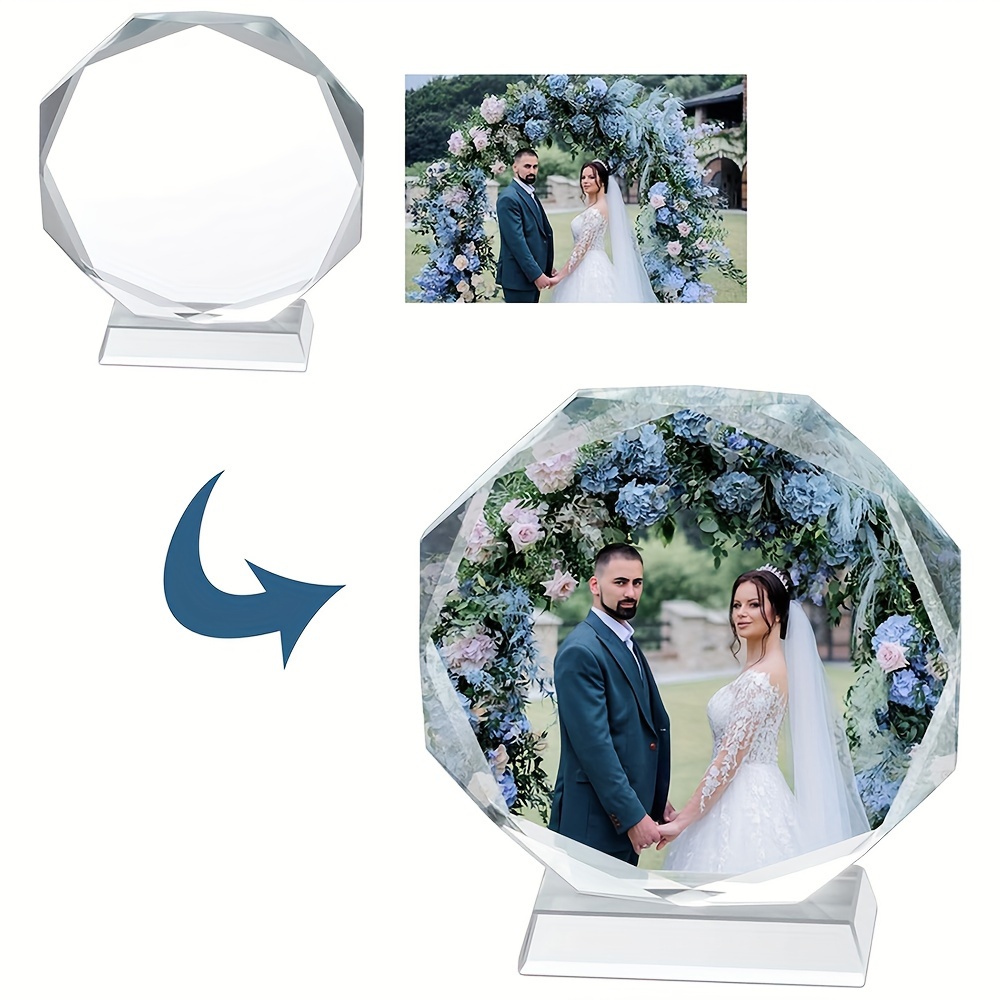 Custom Crystal Glass Photo Frame