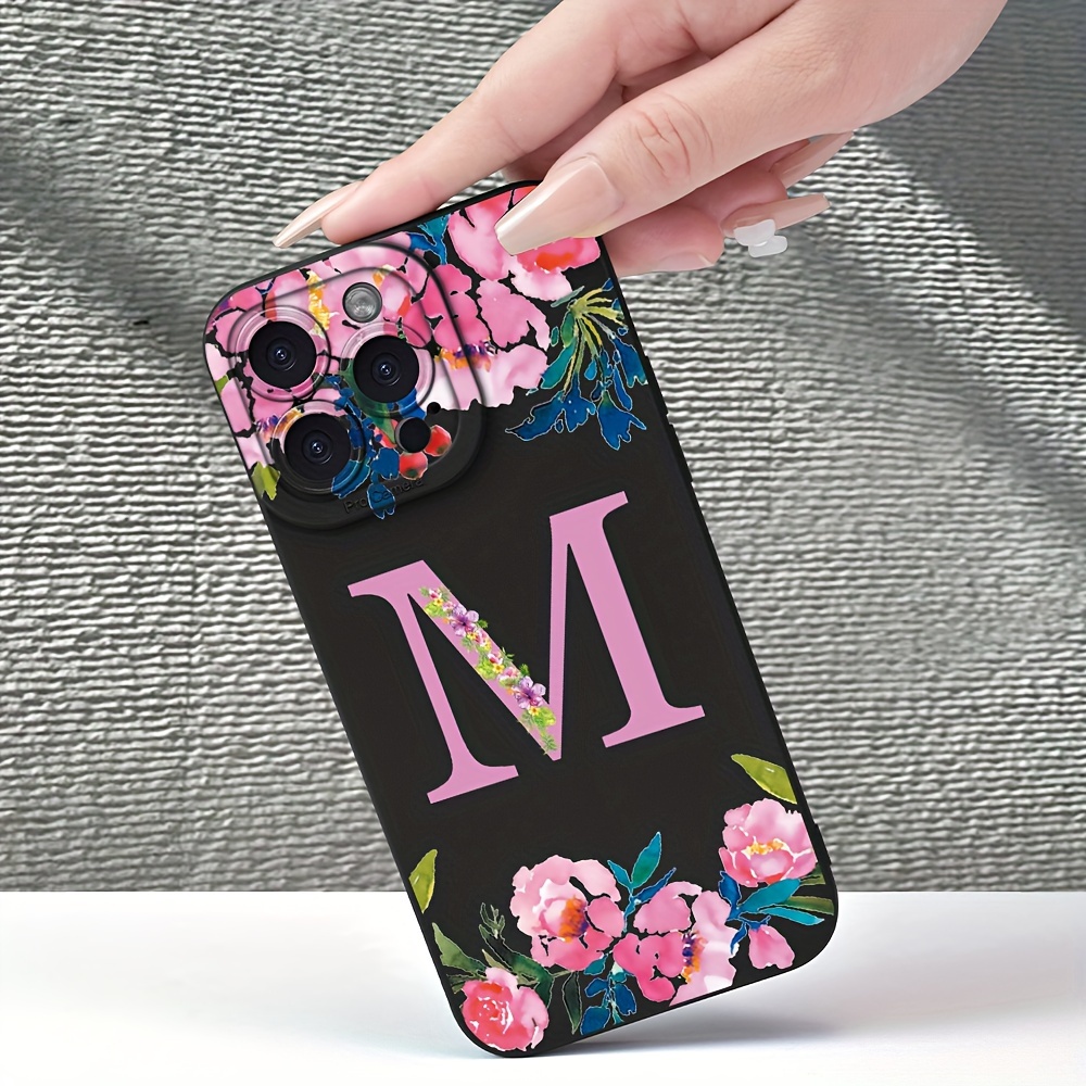 

Mother Of Flowers M Pattern For Iphone11 12 13 14 15 Pro Max Xs Xr X 7 8 Plus Se Full Lens Protection Shockproof Drop Proof Phone Case Premium Frosted Feel Can Be As A Gift For Parents