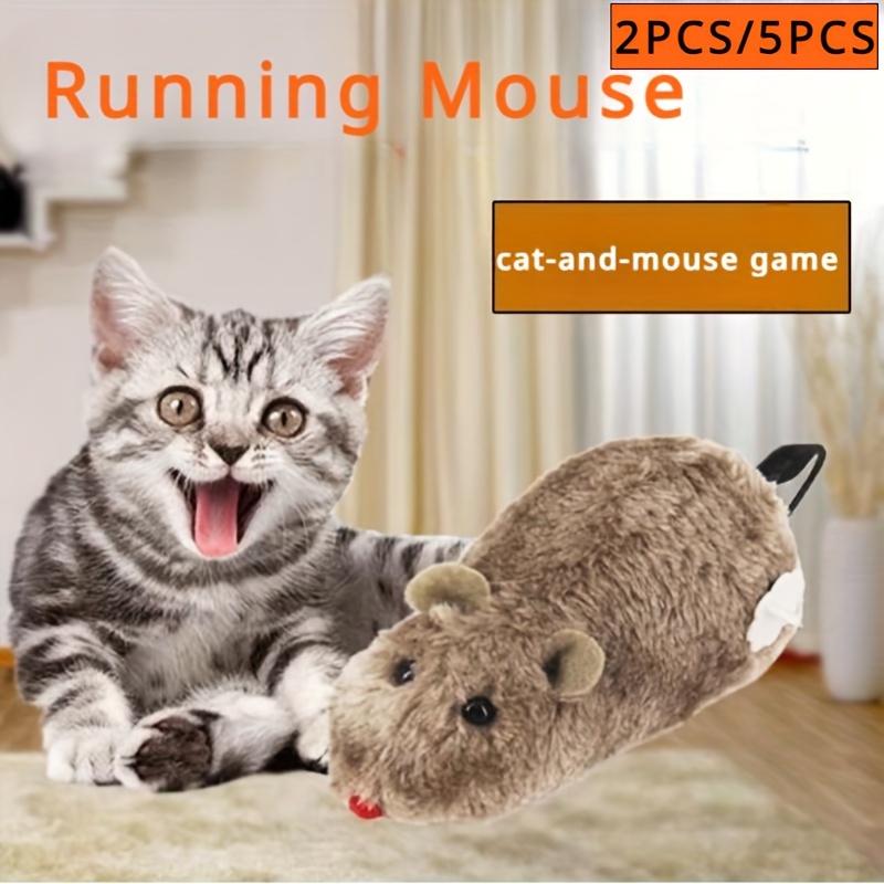 

2/5pcs Cat Mice Toys, Cats Plush Toys, Kitty Mouse Toy, Interactive Cat Toy For Indoor Cats