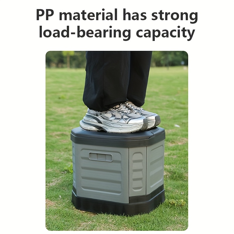 Multi-Functional Portable RV Toilet & Folding Trash Can for Camping