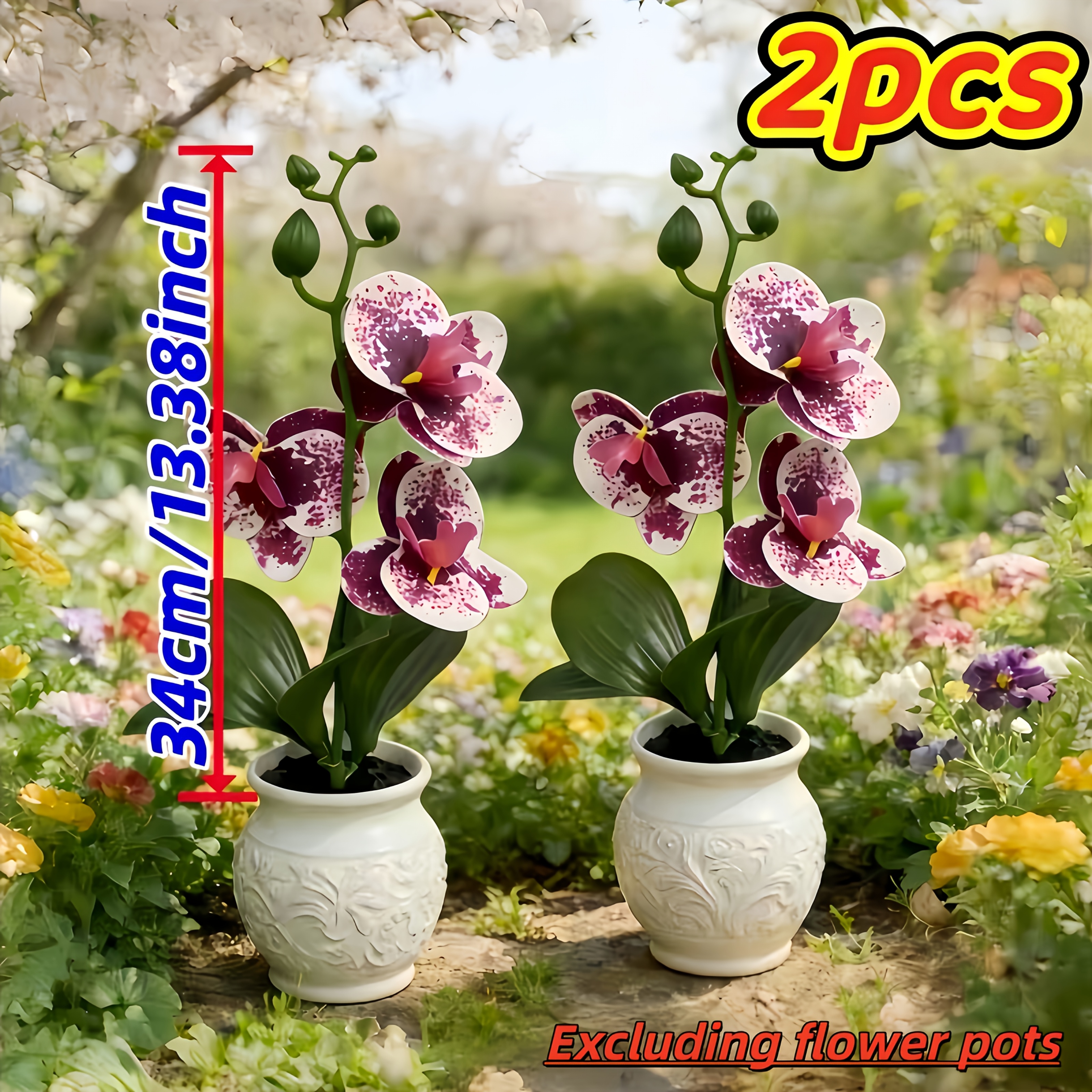   konstgjorda blommor, konstgjorda phalaenopsis-orkidéer, lämpliga för heminredning som  , träd ,  , veranda, vardagsrum, sovrum, kontor och hotellinredning.   för   dag, födelsedagspresenter, förlovningar och inomhus/utomhusbruk. året   inomhusdekoration. bohemisk stil