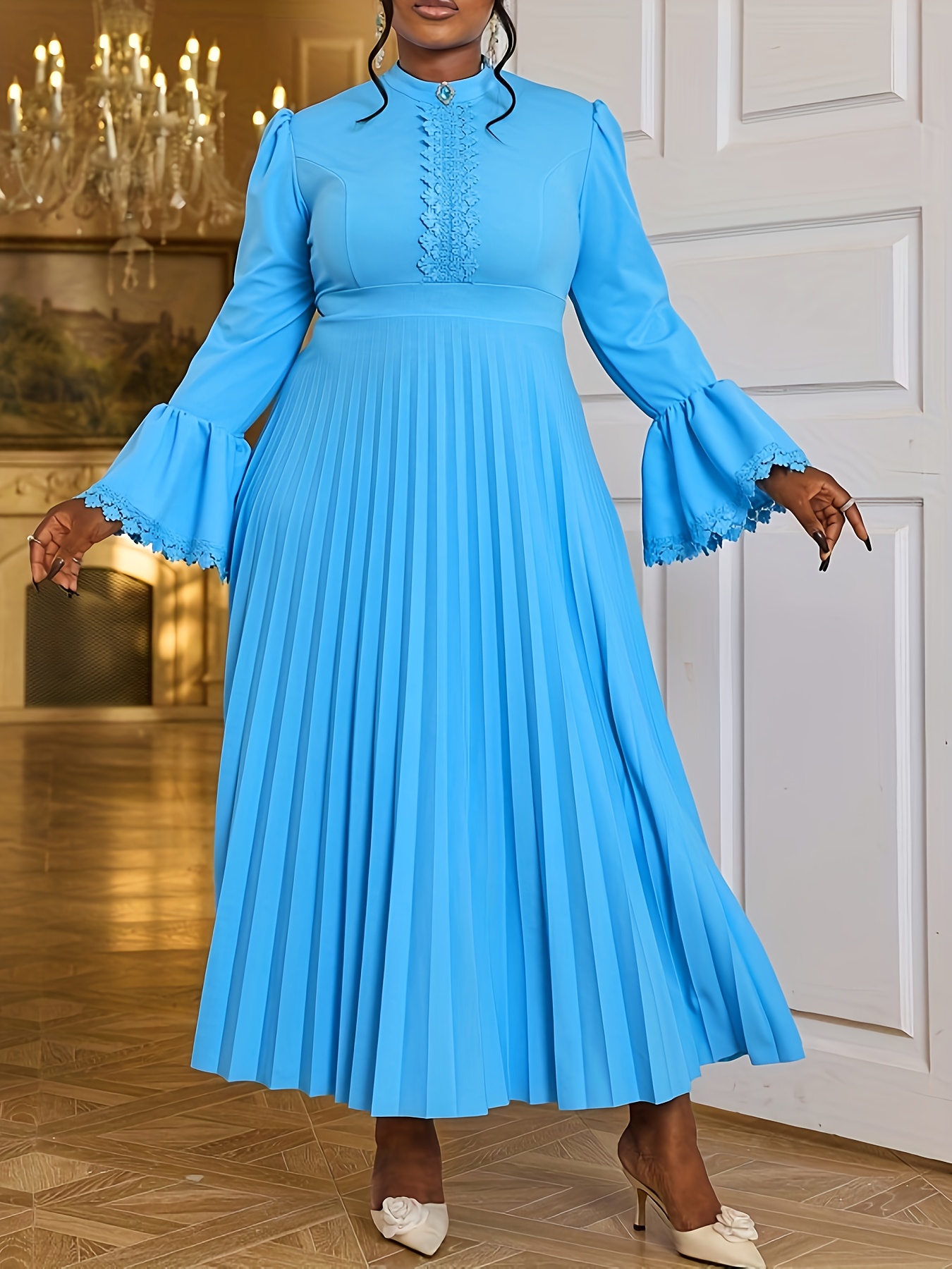 hot pink off the shoulder long sleeve dress Hot Pink Off Shoulder Maxi Dress with Side Slit main image 0