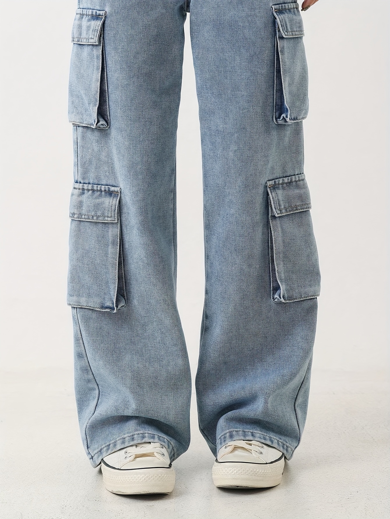 Jean Baggy Cargo Pour Garçons - Taille élastique, Coupe Large - Taille 4 à 14 Ans - Style Décontracté Vintage - 6