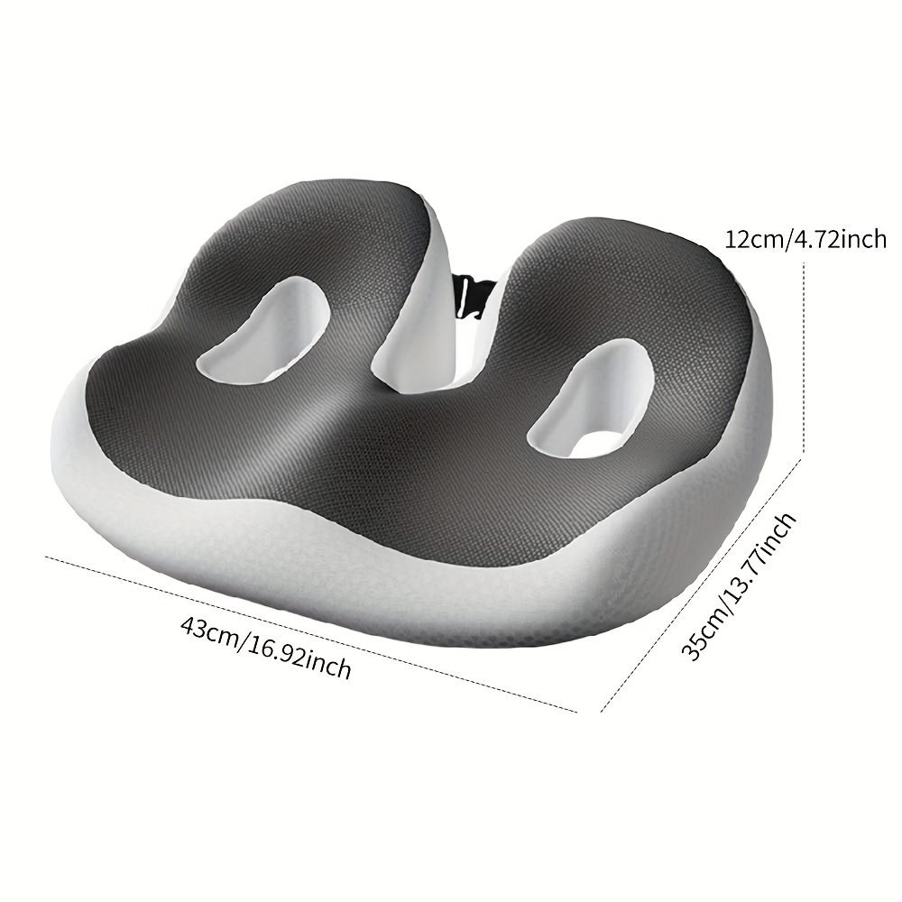 E-shop Druckentlastendes, atmungsaktives Sitzkissen mit langsam rückfedernder Füllung, ergonomisches geschwungenes Design, verabschieden Sie sich von