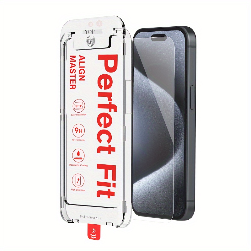 SPARIN Protector de Pantalla para iPhone 15 Pro Max y iPhone 15 Plus,  Cristal Templado de 6,7 Pulgadas Cobertura Completo 9H Dureza, HD  Transparente