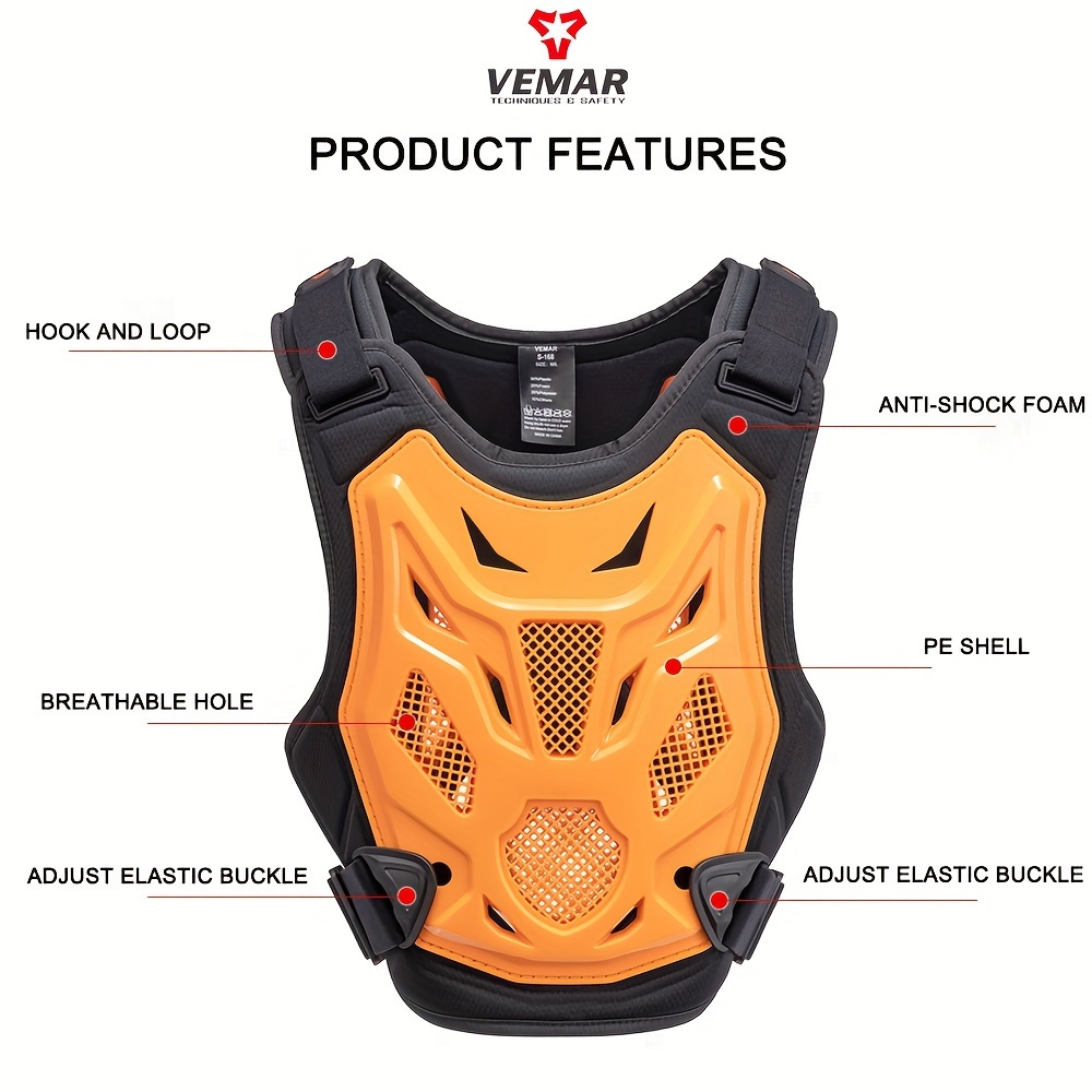 summer motorcycle vest breathable motorcycle jacket mens motocross off road vest fall protection dirt bike protective gear chest protector temu Temu