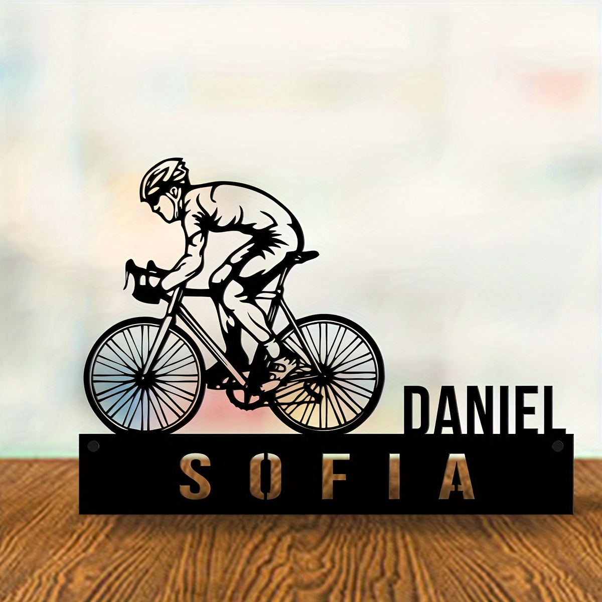 Ciclista Regalo Bici Vecchia Targa Scrivania Bici Vintage In