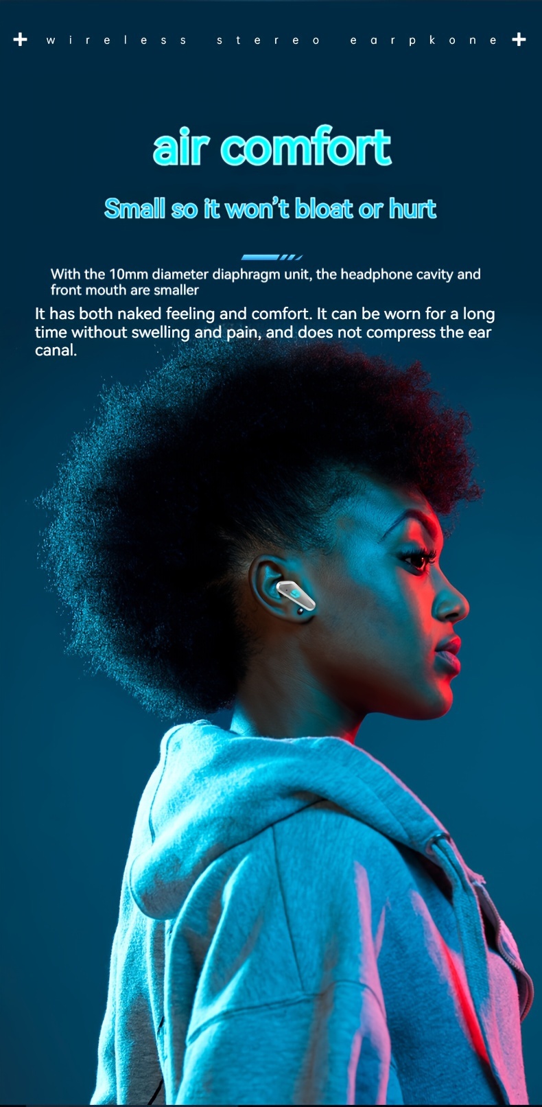 new in ear gaming headset earbuds comfortable bass hd calling for iphone for android details 2