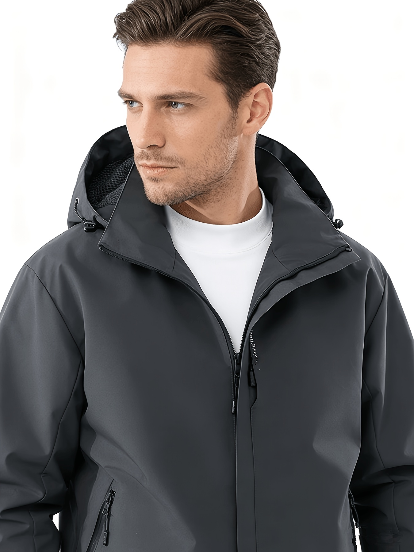 Spring Men's Clothing Sports Zipper Long Sleeve Fashion Loose Solid Camping Sport Casual Outdoor Sports Lightweight Sweatshirts Jacketes Hooded Shell Outdoor Hiking Hoody Jacket Coat for Man Jacket Male