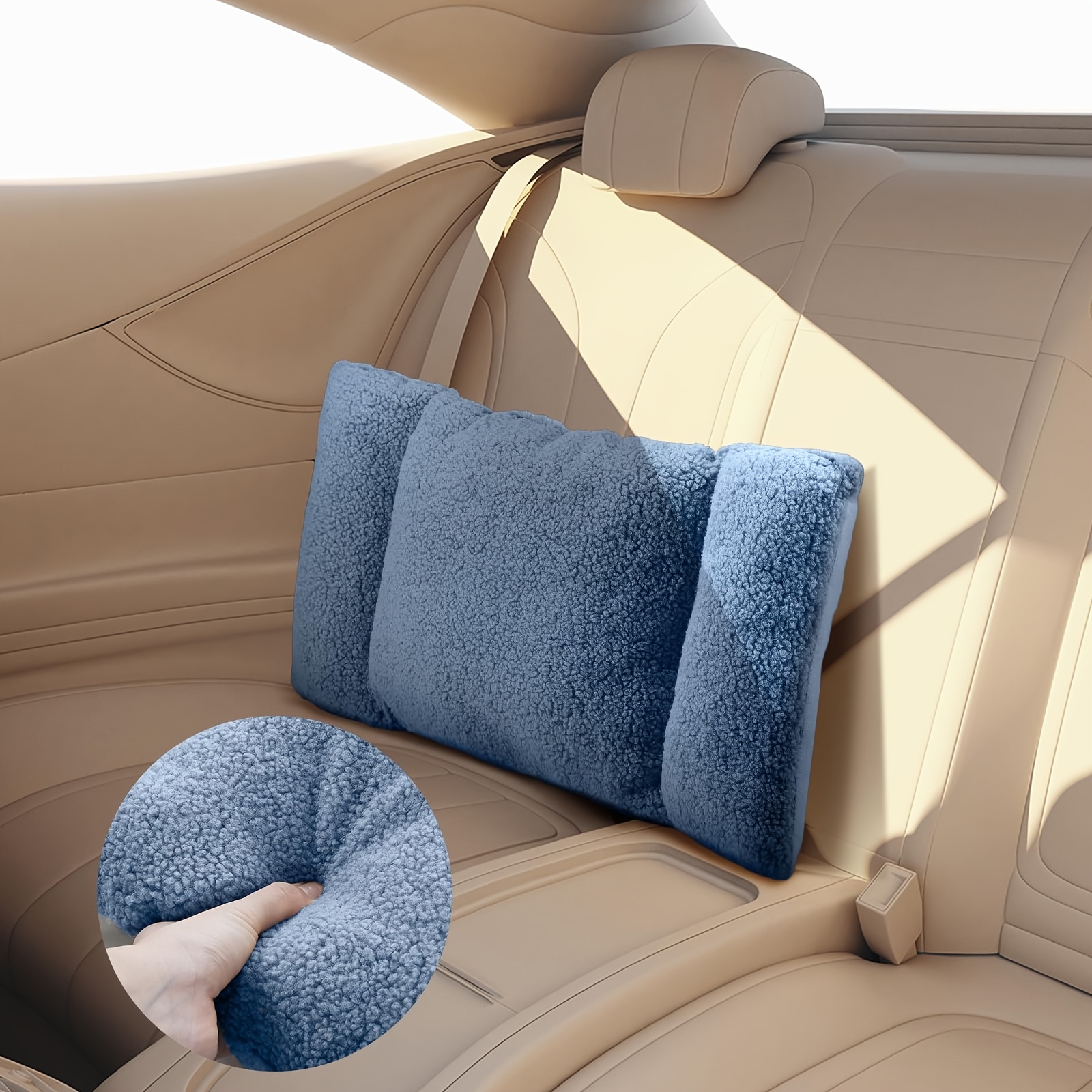 3 gear waist support pillow for office chairs and sofas soft polyester knot back pad designed for hand washing grey 3 gear adjustable sitting   pillow home or office use Product details 4
