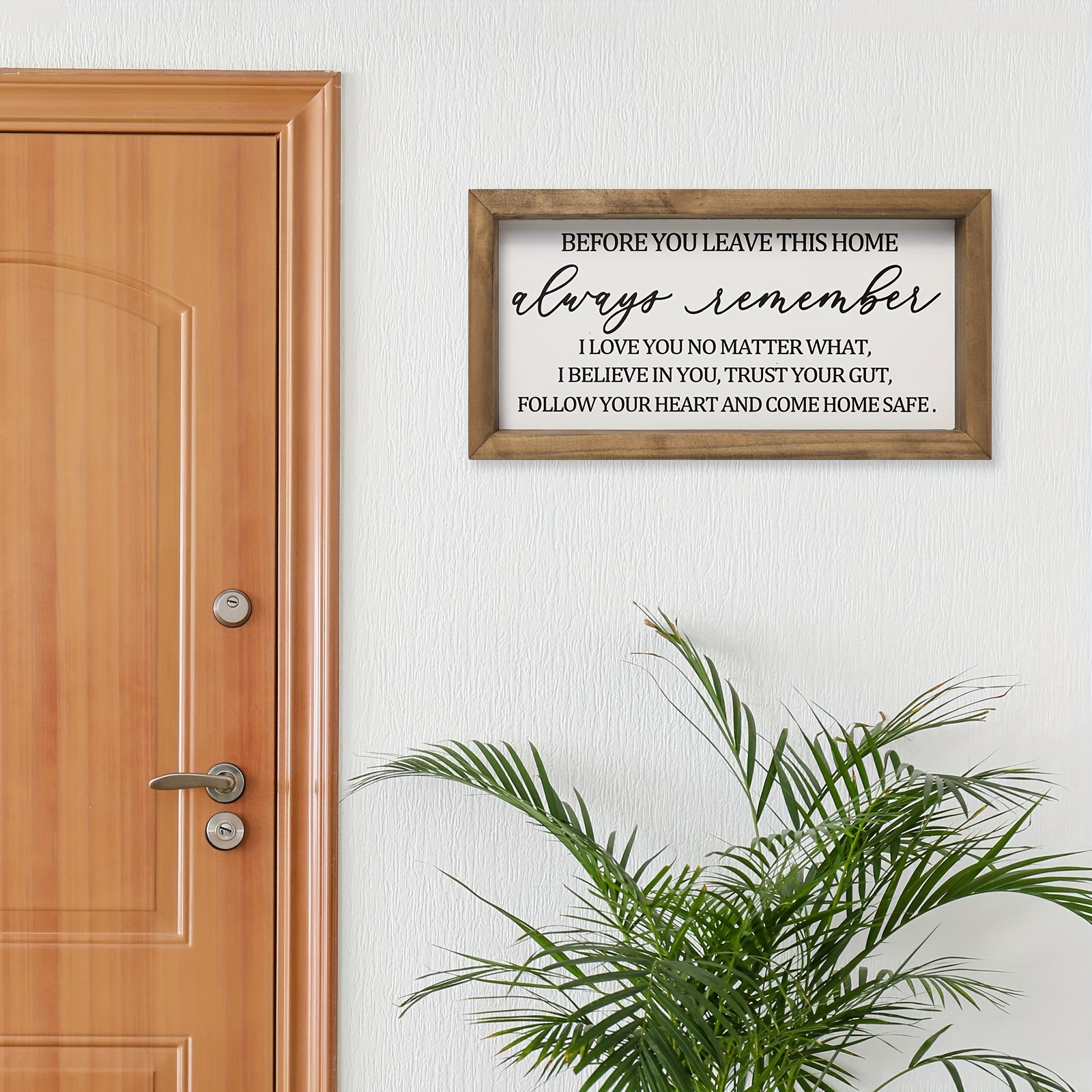 TEMU Home Decor Wall Decor Signs Wall Sculptures, Home Decor Wall Decor Decor For Home Entrance, Wooden Home Wall Art