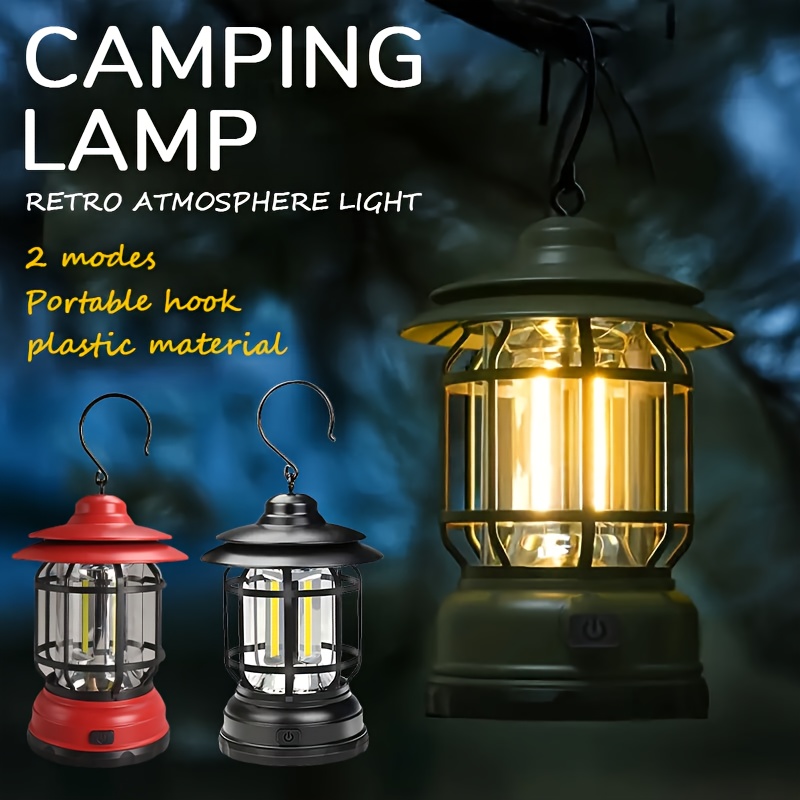 1pc led retro camping light hook design portable handheld - Temu