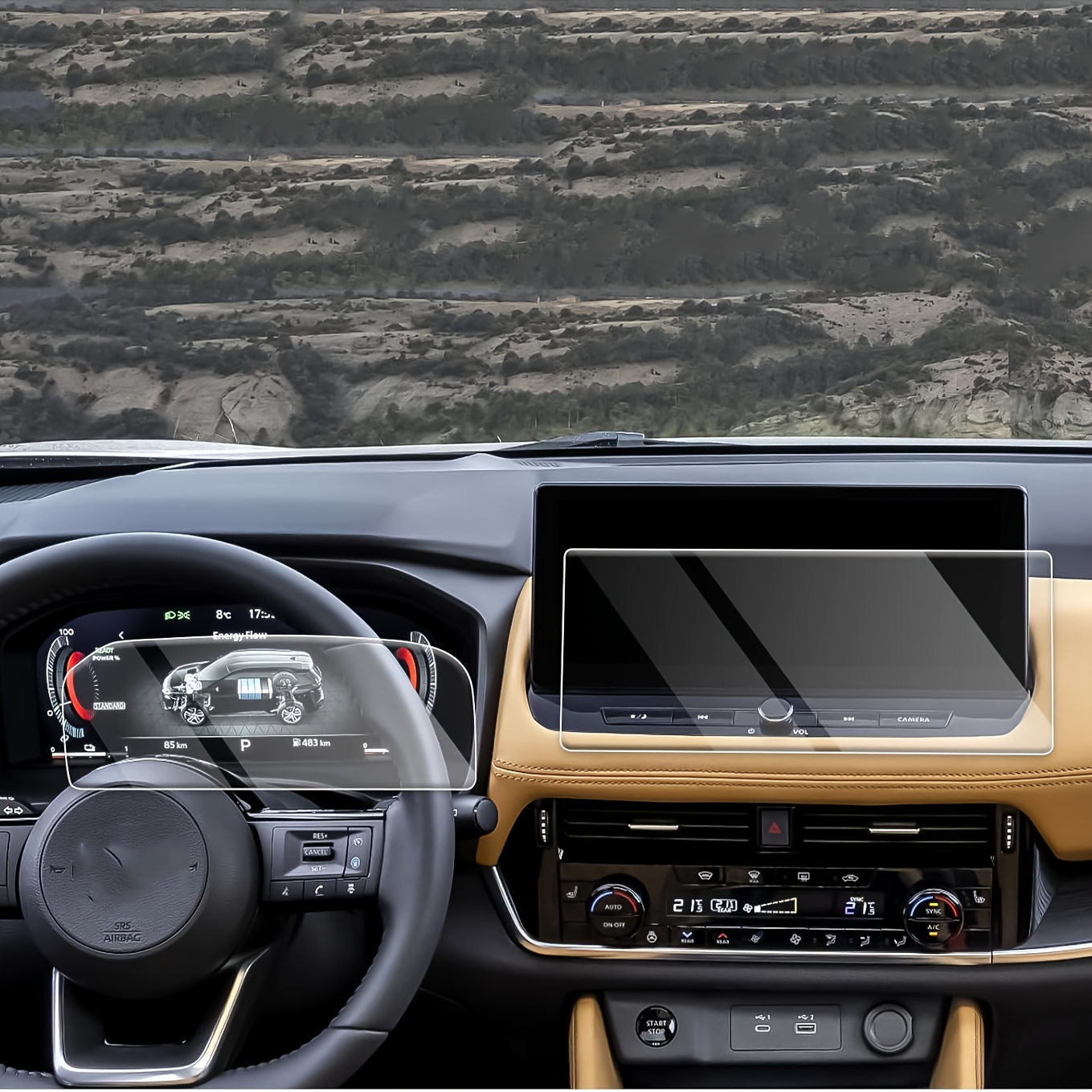 BIBIBO Panzerglas Schutzfolie Für Nissan X-Trail T33 2022-2024 - 9H Gehärtet