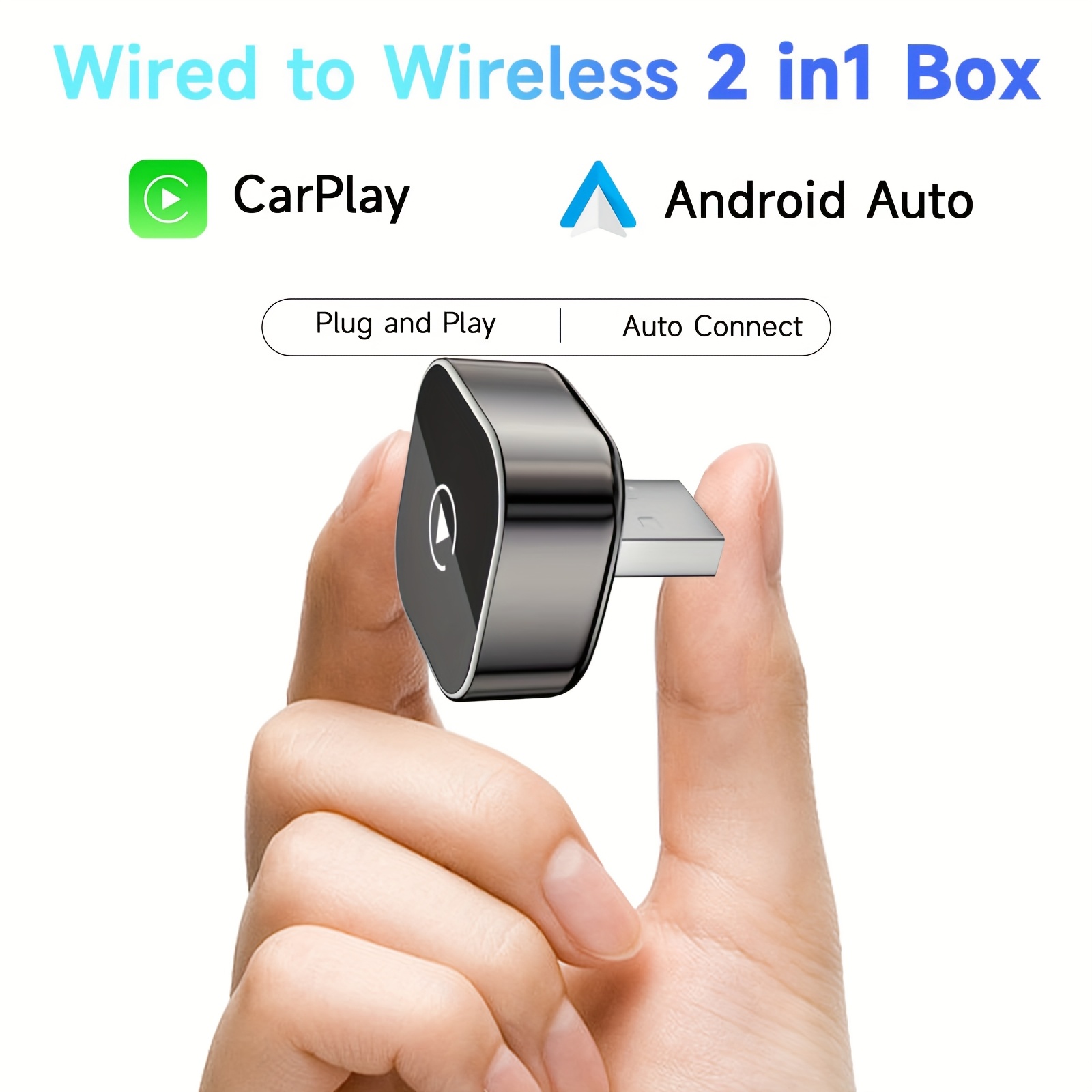wireless adapter   wired to wireless for carplay   auto upgrade plug and play small   and stable connection