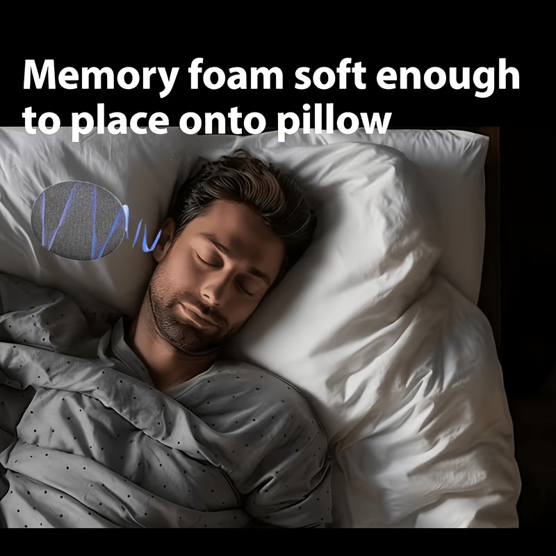Smart Ultra-Thin Under-Pillow Sleep Speaker: Bass Bone Conduction Wireless Sleep Aid Device, Portable Speaker with White Noise, Stereo Surround Sound, Sleep Timer, USB Charging, a Must-Have for Music Lovers, And a Great Birthday Gift - Image 10