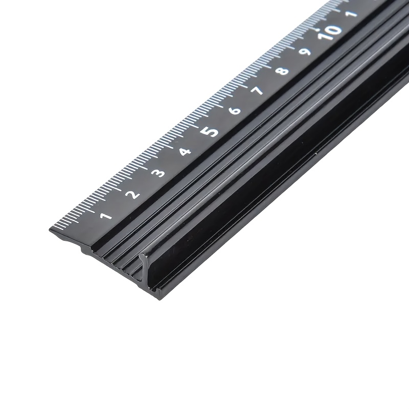 

Industrial-grade Aluminum Ruler Set - 3 Sizes, Cutting Protection & Non-slip Grip, Precision Measuring Tools