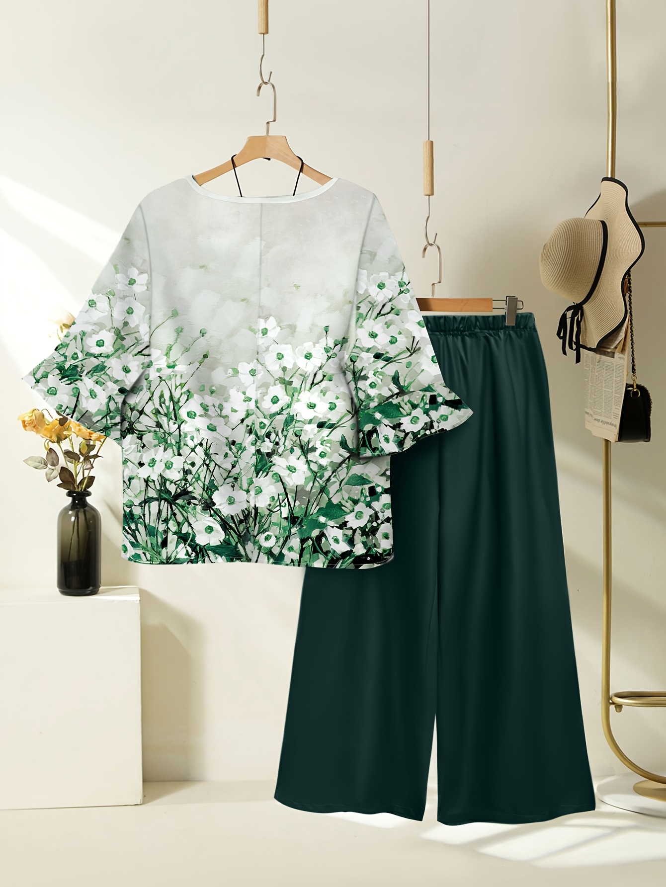 set casual primaverile/ stampa a Temu Italy