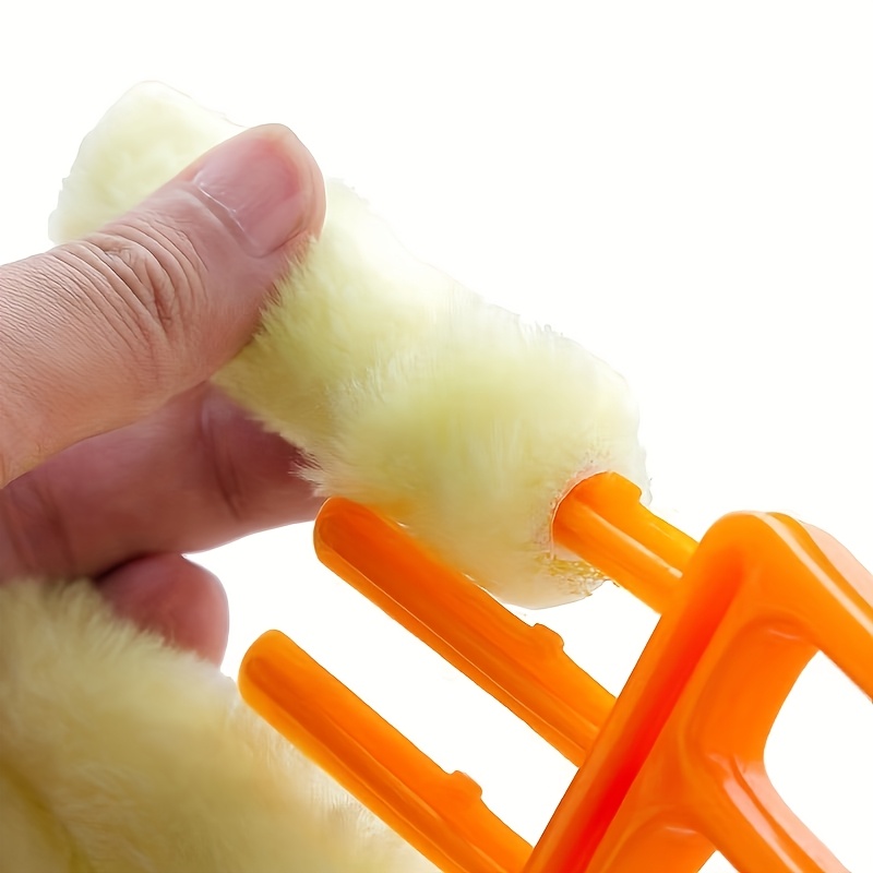 Microfiber Cleaning Brush with Soft Plush Bristles, Multi-Functional