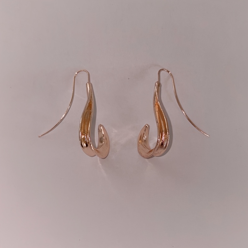 TEMU A Pair Of Retro Style Earrings, With Unique Irregular Design, Perfect Gift In Bohemian Style