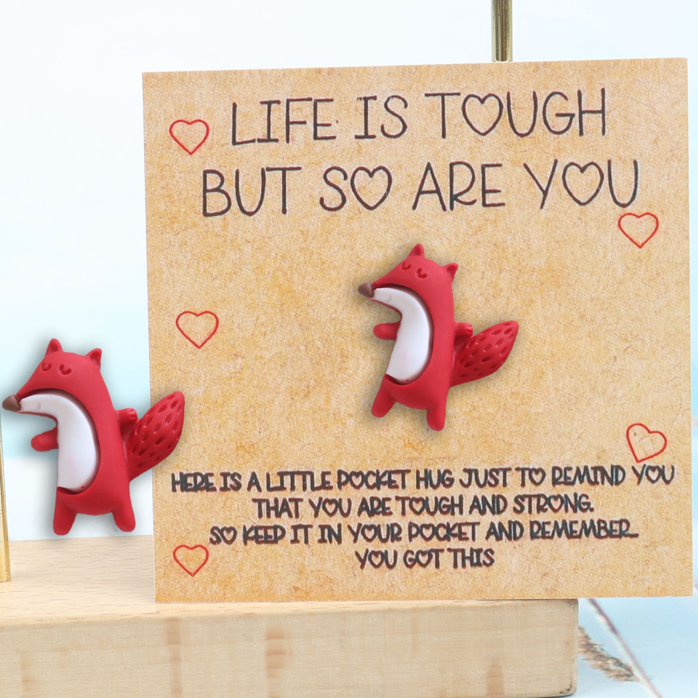 

Inspirational Fox Hug , Encouragement , Motivational , Is Tough But So Are You, Unique , Christmas, 's Day For , , 1pc/2pcs Set, :