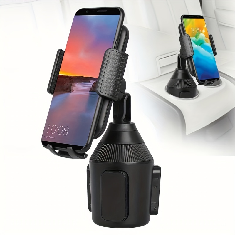 TEMU 360 Degree Adjustable Car Cup Holder Universal Car Phone Mount Gps Bracket Mobile Phone Vehicle Holder Navigation Rack Cup Holder Interior