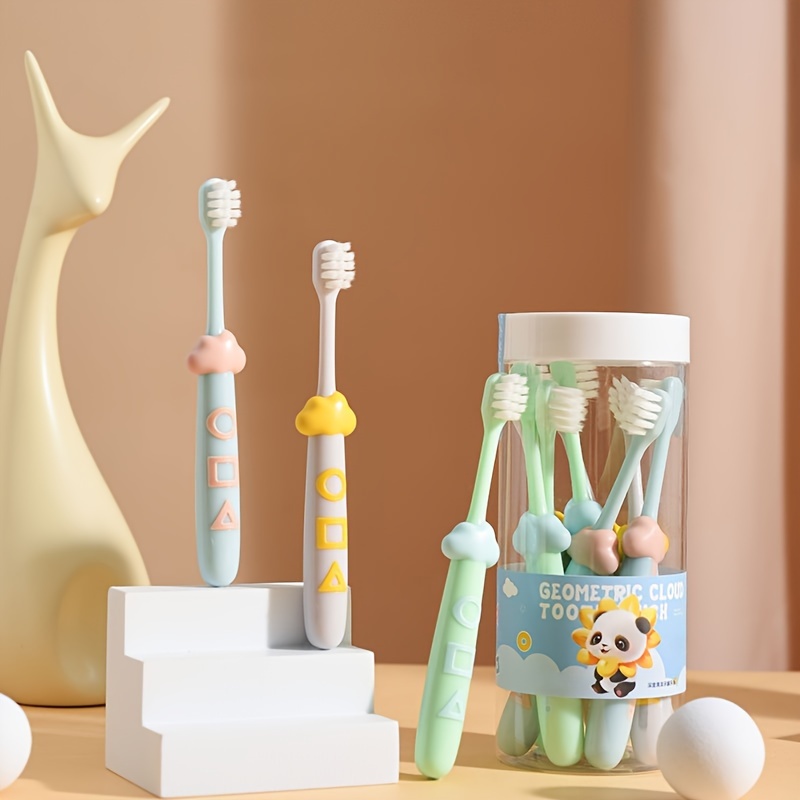 

8-pack ' Soft Toothbrush Set For 3-6 - Cute Cartoon Design, Gums, Manual Toothbrushes With Soft Nylon For Daily Oral Care