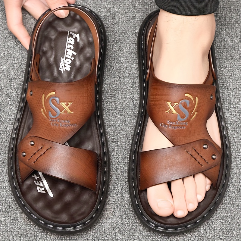 Mens Sandals Casual Non Slip Shoes Open Toe Shoes For Outdoor