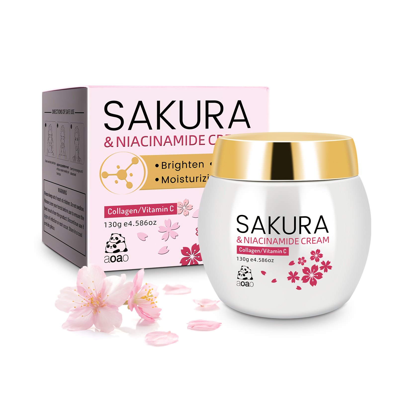 Image of Cherry Moisturizing Cream With Niacinamide And Vitamin C, Nourishing Firming Hydrating Brightening Cream 130g/4.586oz
