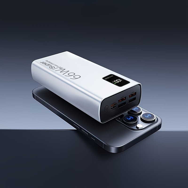 A 60000mah/66w Portable Charger With Rapid Charging Capabilities, Featuring A Screen, Lithium Polymer Technology, A High Capacity To Charge Devices , Perfect As A Holiday Present