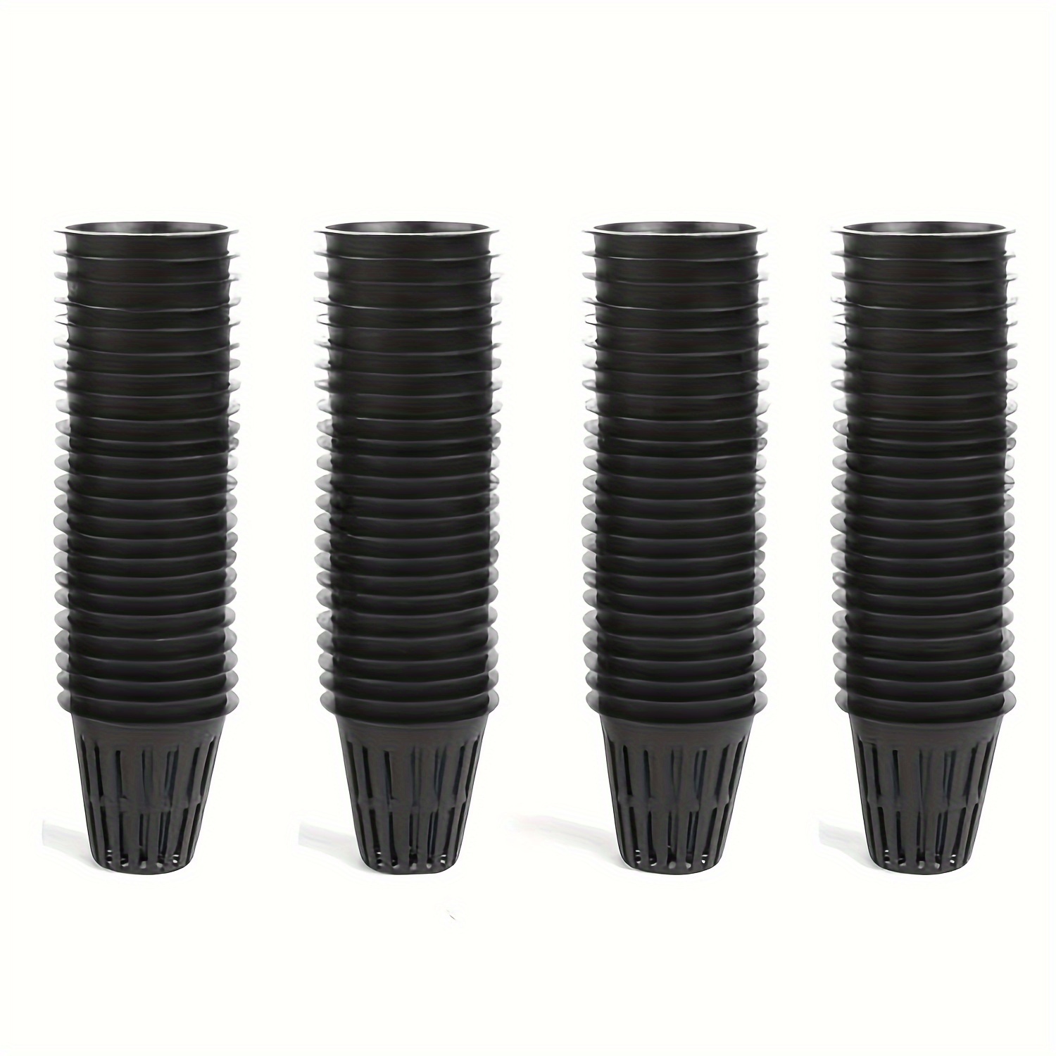 

100pcs Of 2-inch Plastic Pots For Soilless Cultivation, Suitable For Planting Flowers And Vegetables, Including Hydroponic Net Cups And Nursery Containers.