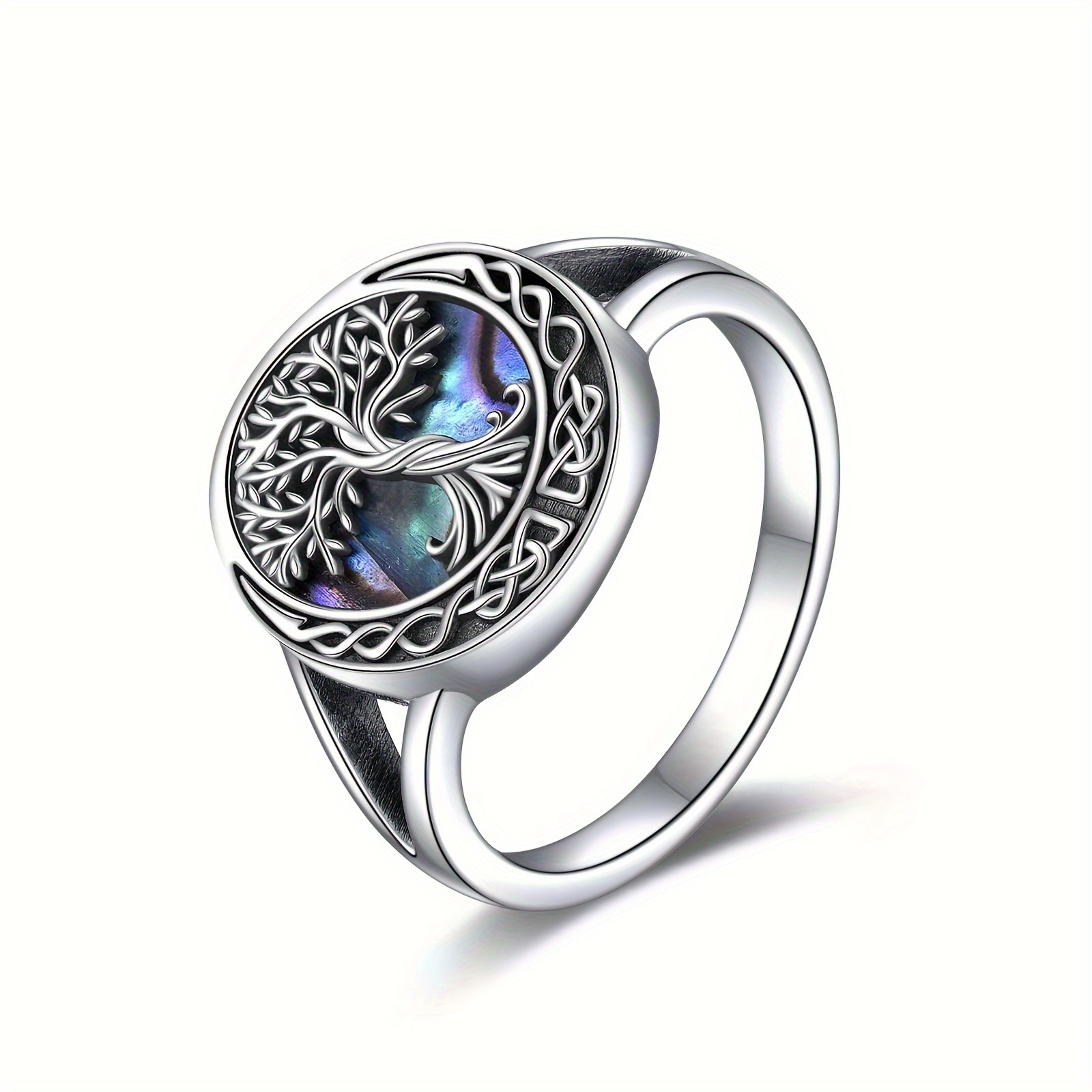 

Onefinity Tree Of Life Ring Sterling Silvery Knot Tree Of Life Ring Family Women's Gift