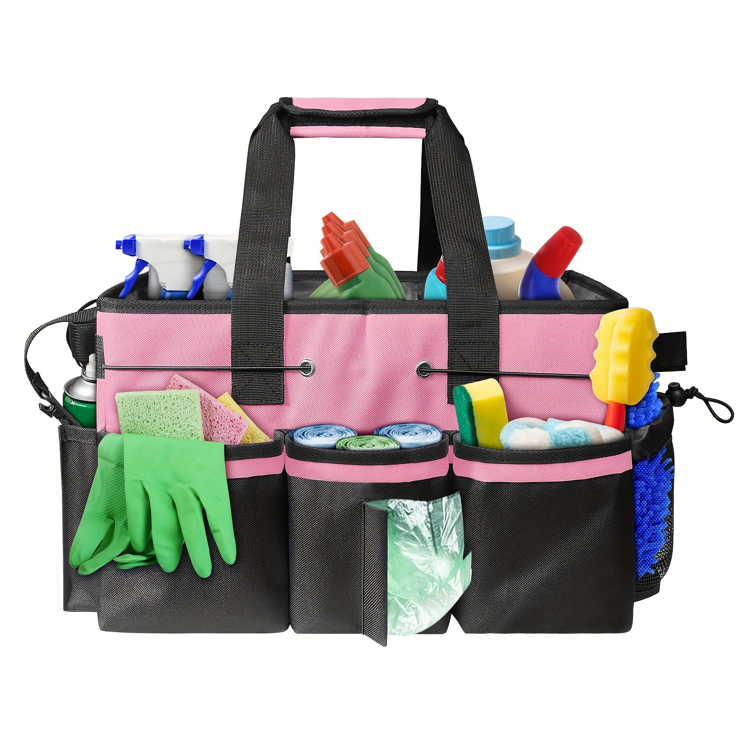 Sac De Rangement Nettoyage MagiDeal - 45x26x23cm - Poches Multifonctions - Portable Avec Bandoulière