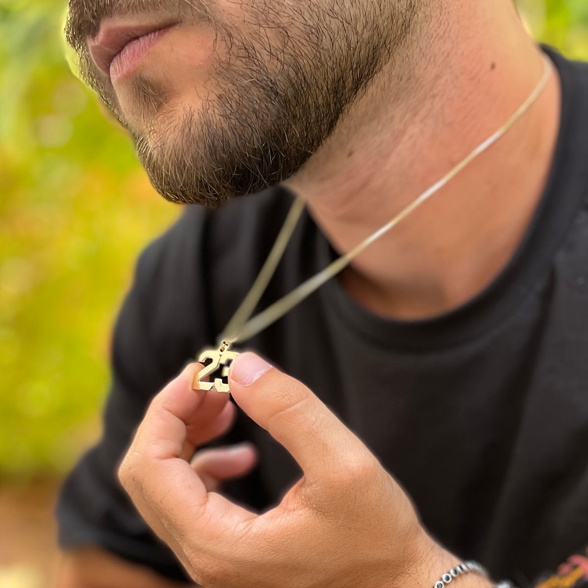 Personalized Digital Necklace, 18K Gold Plated