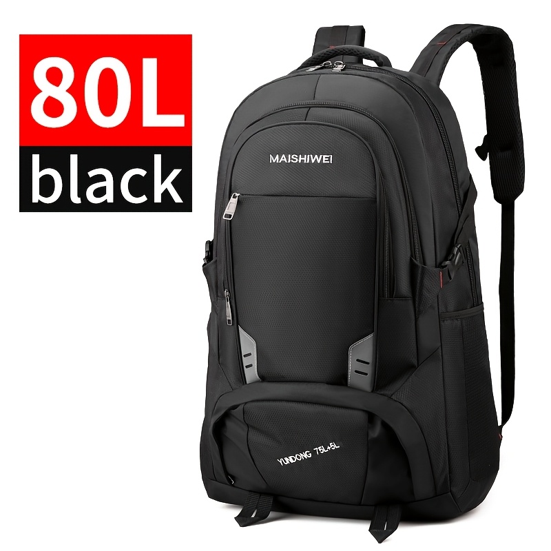 Image of : 60l And 80l Men's Travel Backpacks That Airline , Featuring A Spacious Shoe Compartment And Made From Durable, Wear-resistant Oxford Fabric