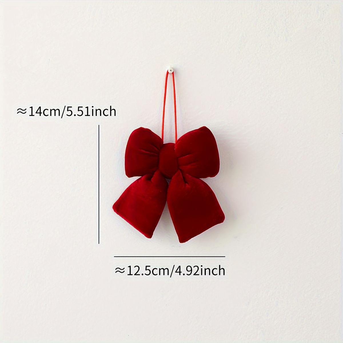 TEMU 1pc, Christmas Ornament, Christmas Bow, Three-dimensional Bow Christmas Tree Decoration, Christmas, Valentine's Day, Wedding, Thanksgiving,