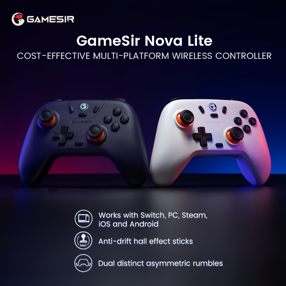 

Lite 2.4g Wireless Controller For Windows Pc, , Android, Switch & Steam Deck, Controller Gamepad With Hall Effect Trigger, Turbo, Rumble Vibration