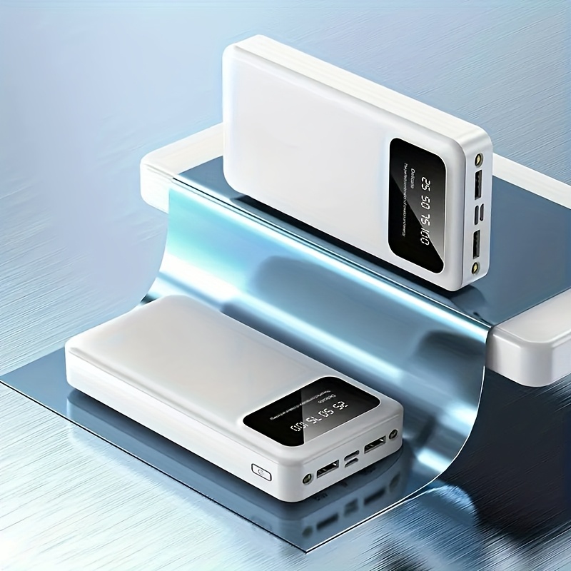 TEMU 66w 20000mah Power Bank Fast Charging Portable Charger External Battery
