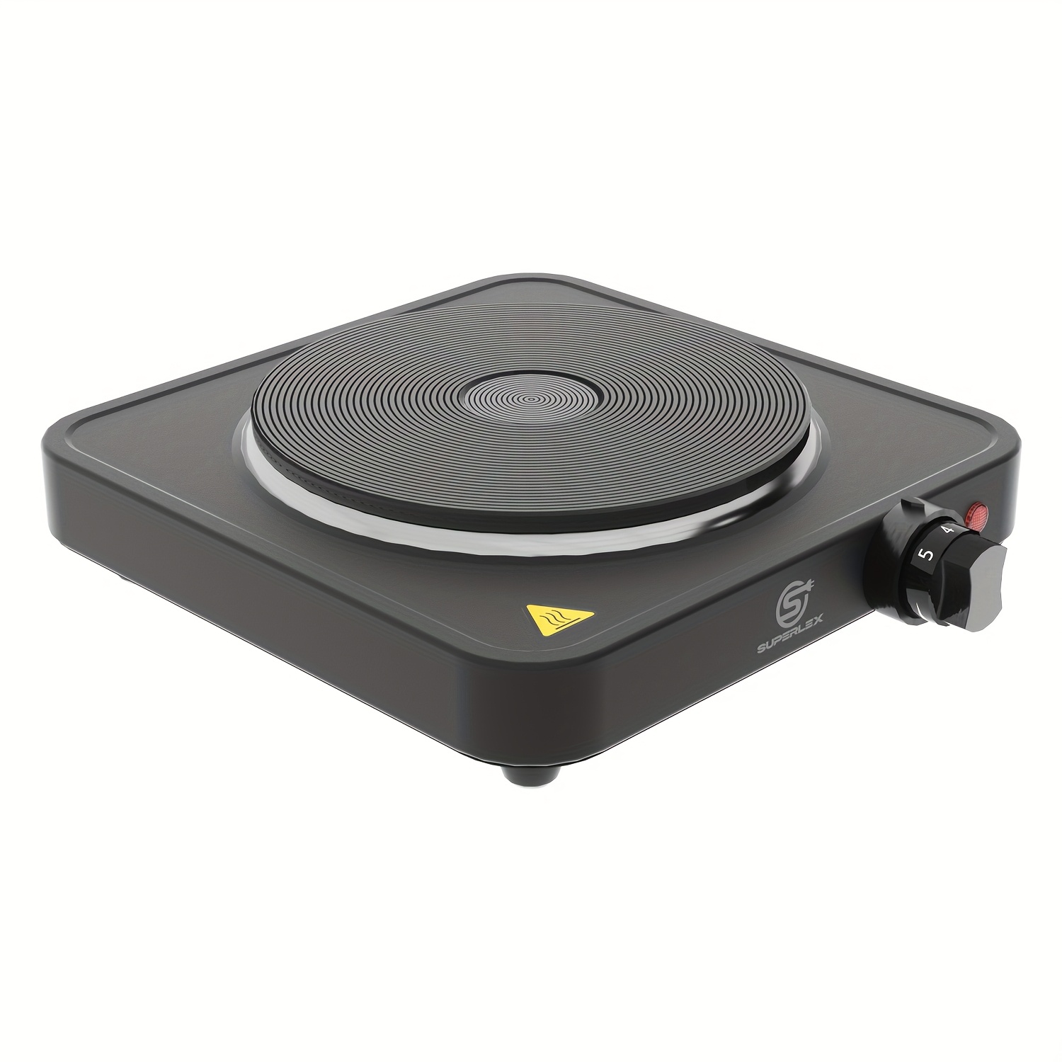 Superlex Single Hot Platefive Power Levels Suitable For Cooking Tasks Black