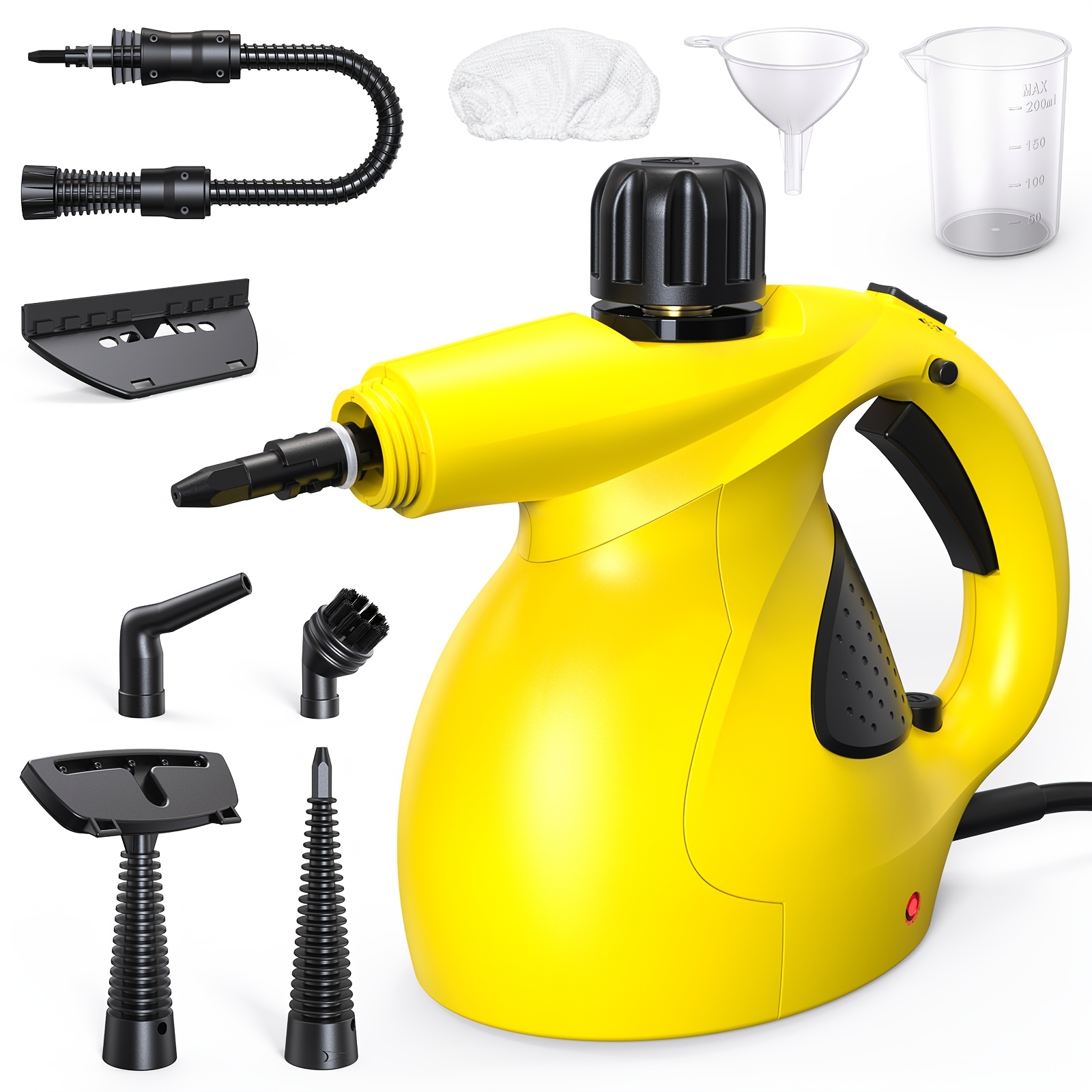 Image of Lubluelu Handheld Steam Cleaner, 5.1 Bar High Pressure, 3-minute -up, Chemical-free Cleaning, Upgraded Boiler, Safety Lock Protection, Deep Cleaning For Home, Kitchen & Bathroom