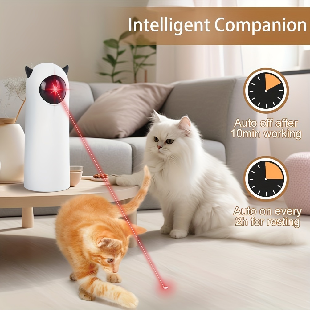 

New Usb Charging Infrared Laser Automatic Cat Teasing Device Intelligent Electric Cat Toys From High Boredom Pet Toys