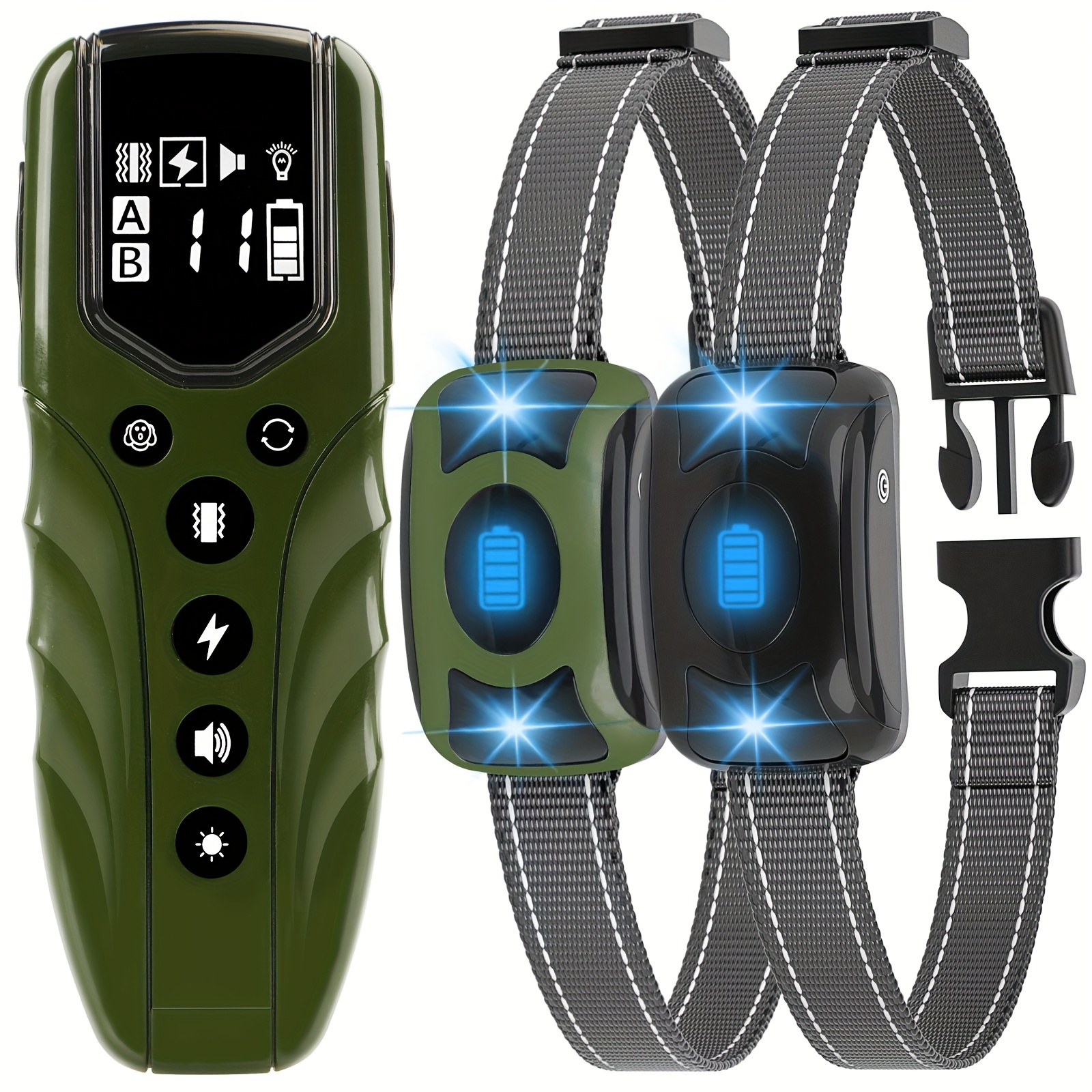 

Dog Shock Collar, Electric Dog Training Collar With Remote 2000ft, Shock Collar For Large Medium Small Dogs, Training Collar For Dogs With Light, Beep, Vibration, Shock And Keypad Lock (20-120 Lbs)